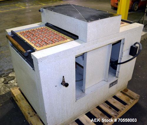 Two Station Shuttle Blister Sealer has a 12" x 18" seal area.  Maximum blister depth 4”.  Tooling size 13.5” x 19.5”, temperature control 100-600 degrees F. Air requirements 30 psi, working height 32...