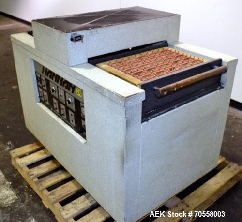 Two Station Shuttle Blister Sealer has a 12" x 18" seal area.  Maximum blister depth 4”.  Tooling size 13.5” x 19.5”, temperature control 100-600 degrees F. Air requirements 30 psi, working height 32...