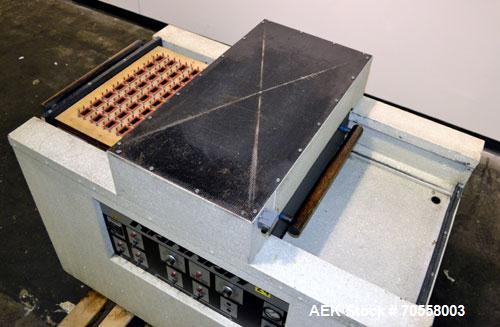 Two Station Shuttle Blister Sealer has a 12" x 18" seal area.  Maximum blister depth 4”.  Tooling size 13.5” x 19.5”, temperature control 100-600 degrees F. Air requirements 30 psi, working height 32...
