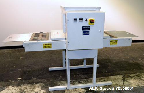 Used Sencorp 630 Blister Sealer.  Two station shuttle blister sealer has a 13" x 21" seal area.  Maximum blister depth: 4.5".  Cylinder size: 3.5".  Air requirements: 65 to 100 psi.  3/50/60 hz, 220V...