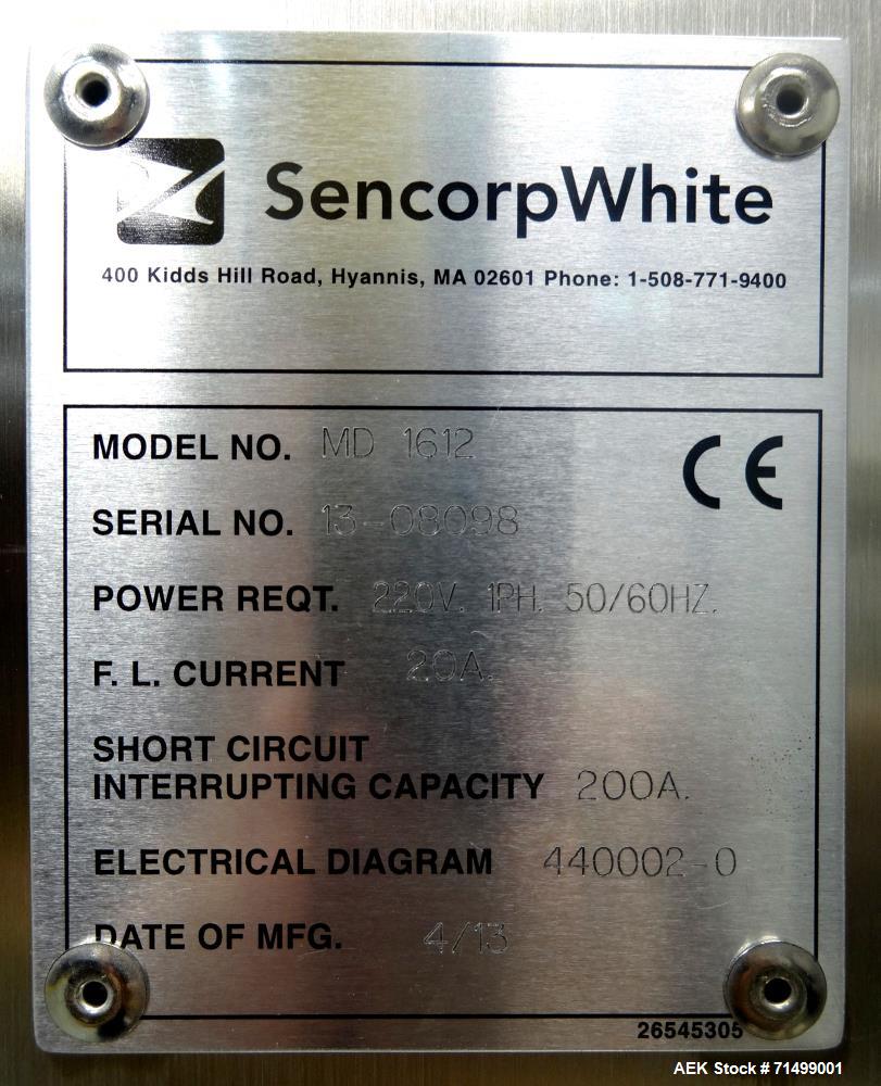 Used SencorpWhite Model MD1612 Ceratek Medical/Pharmaceutical Tray Sealer