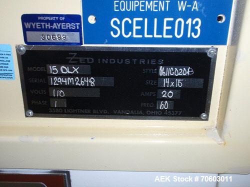 Used- ZED Industries Shuttle Blister Sealer, Model 15DLX
