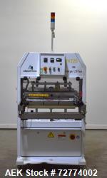 Used- Alloyd Aergo 2 Plus Semi Automatic Shuttle Style Blister Sealer. Capable of speeds up to 8 cycles per minute. Sealing ...