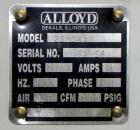 Used Alloyd Model 2SM1428 Shuttle Type Blister Sealer. Seal area 14