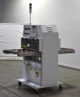 Used- Alloyd Aergo 2 Plus Semi Automatic Shuttle Style Blister Sealer. Capable of speeds up to 8 cycles per minute. Sealing ...