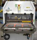 Used- Alloyd Aergo 2 Plus Semi Automatic Shuttle Style Blister Sealer. Capable of speeds up to 8 cycles per minute. Sealing ...