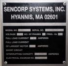 Used Sencorp 630 Blister Sealer.  Two station shuttle blister sealer has a 13