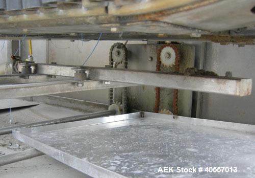 Used Bevco Low Level Bottle Gripper Air Rinser/ Inverter, Model 600, 304 stainless steel. Approximately 400 bottles per minute. Unit is on 12' centers from centerline of wheel to centerline, maximum ...