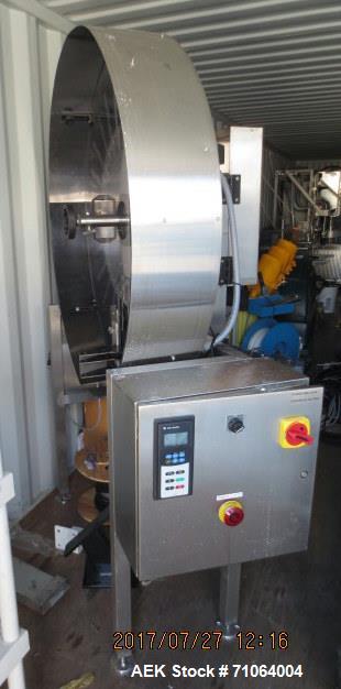 Used McBrady Engineering Orbital Air Bottle Rinser, Model 60.  Currently set up for 750 ml, change parts for 375 ml.  Stainless steel frame.  Includes speed control,  Missing power supply.  No motor ...