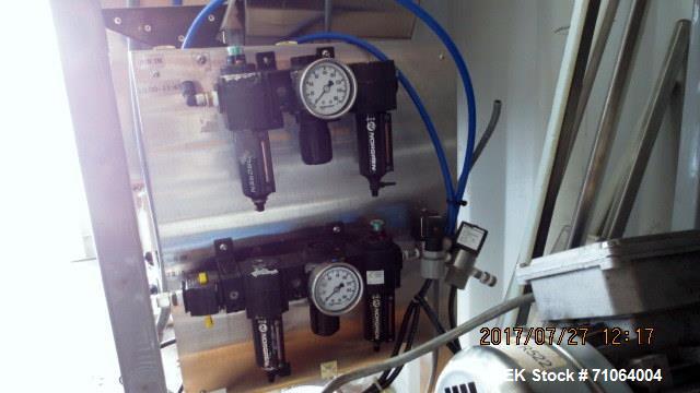 Used McBrady Engineering Orbital Air Bottle Rinser, Model 60.  Currently set up for 750 ml, change parts for 375 ml.  Stainless steel frame.  Includes speed control,  Missing power supply.  No motor ...