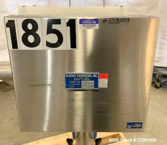 Used McBrady Bottle Washer / Manual Air Cleaner, Model A10.