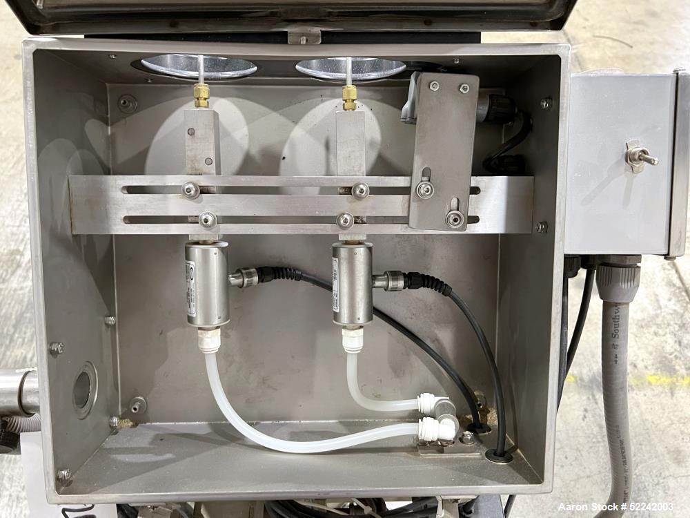 Used- Contaminant Blow-Off and Static Elimination Bottle / Container Ionizer System. Consisting of Takk Industries In-Line I...