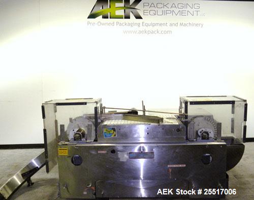 Used Standard Bottle Inverter Air Cleaner, Model JI-600-HV. Includes control box and emergency shut-off switches, speed controls, (1) section of right angle stationary bottle conveyor, approximately ...