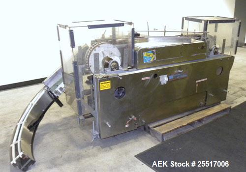 Used Standard Bottle Inverter Air Cleaner, Model JI-600-HV. Includes control box and emergency shut-off switches, speed controls, (1) section of right angle stationary bottle conveyor, approximately ...