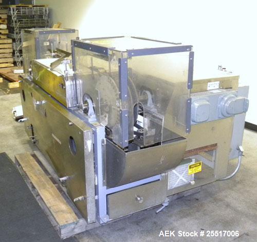 Used Standard Bottle Inverter Air Cleaner, Model JI-600-HV. Includes control box and emergency shut-off switches, speed controls, (1) section of right angle stationary bottle conveyor, approximately ...