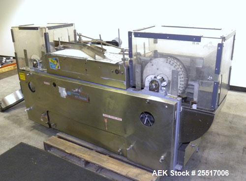 Used Standard Bottle Inverter Air Cleaner, Model JI-600-HV. Includes control box and emergency shut-off switches, speed controls, (1) section of right angle stationary bottle conveyor, approximately ...