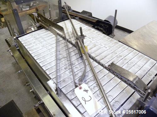 Used Standard Bottle Inverter Air Cleaner, Model JI-600-HV. Includes control box and emergency shut-off switches, speed controls, (1) section of right angle stationary bottle conveyor, approximately ...