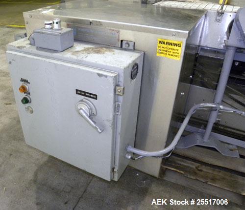 Used Standard Bottle Inverter Air Cleaner, Model JI-600-HV. Includes control box and emergency shut-off switches, speed controls, (1) section of right angle stationary bottle conveyor, approximately ...