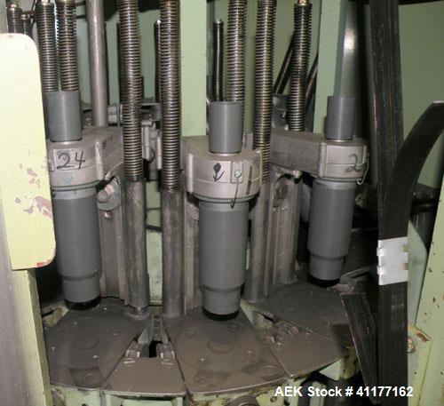 Used U.S. Bottlers Machinery Sanitair Bottle Air Cleaner, Model DS-12, Series #030156. Capable of speeds up to 275 bottles per minute. Has a bottle size range: (Diam) 1" to 4" (Height)up to 14". Last...