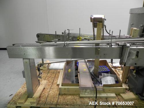Used U.S. Bottlers Machinery Model Sanitair Cleaner DS-8 Rotary Air Bottle Cleaner capable of speeds up to 150 containers per minute. Uses a dual-stage cleaning process. Has duplex cleaning station c...