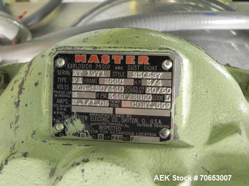 Used U.S. Bottlers Machinery Model Sanitair Cleaner DS-8 Rotary Air Bottle Cleaner capable of speeds up to 150 containers per minute. Uses a dual-stage cleaning process. Has duplex cleaning station c...
