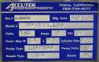 Used Accutek S/S (6) Head Automatic Pneumatic Bottle Washer / Rinser, Model 50BR1L02. Product Speed 60-90 CPM Depending on Container. Fill size range: 0.33oz - 16oz (10ml - 475ml). Bottle Gripper Ass...