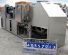Used Bevco Low Level Bottle Gripper Air Rinser/ Inverter, Model 600, 304 stainless steel. Approximately 400 bottles per minute. Unit is on 12' centers from centerline of wheel to centerline, maximum ...
