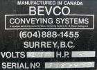 Used Bevco Low Level Bottle Gripper Air Rinser/ Inverter, Model 600, 304 stainless steel. Approximately 400 bottles per minute. Unit is on 12' centers from centerline of wheel to centerline, maximum ...