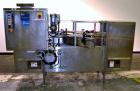 Used Bevco Model M150R Ionized Air Bottle Rinser. Machine can operate at speeds of up to 150 bottle per minute. Is a 2 speed function machine. Has vacuum manifold. Machine uses ionized air. 3/60/460V...