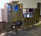 Used Bevco Model M150R Ionized Air Bottle Rinser. Machine can operate at speeds of up to 150 bottle per minute. Is a 2 speed function machine. Has vacuum manifold. Machine uses ionized air. 3/60/460V...