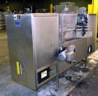 Used Bevco Model M150R Ionized Air Bottle Rinser. Machine can operate at speeds of up to 150 bottle per minute. Is a 2 speed function machine. Has vacuum manifold. Machine uses ionized air. 3/60/460V...