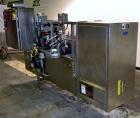 Used Bevco Model M150R Ionized Air Bottle Rinser. Machine can operate at speeds of up to 150 bottle per minute. Is a 2 speed function machine. Has vacuum manifold. Machine uses ionized air. 3/60/460V...
