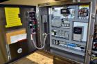 Used Bevco Model M150R Ionized Air Bottle Rinser. Machine can operate at speeds of up to 150 bottle per minute. Is a 2 speed function machine. Has vacuum manifold. Machine uses ionized air. 3/60/460V...