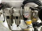 Used- Contaminant Blow-Off and Static Elimination Bottle / Container Ionizer System. Consisting of Takk Industries In-Line I...