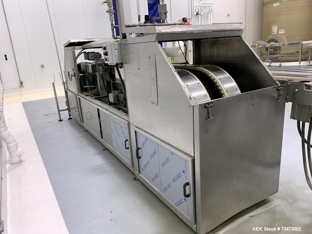 Used Bevco M250 Automatic Inline Bottle Gripper Rinser