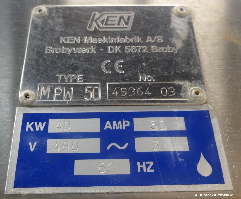 Used Ken Hygiene Systems Model MPW-50 Universal Multi-Purpose Washer