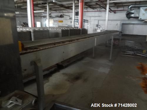 Used- Newsmith Stainless Ltd Ph # 0924405099 26 " wide X 40 'long Pan Wash Chamber. 14 ' In Feed 90 degree turn. 26 " wide 1...