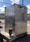 Used Alvey Tray Washer, Model KS-70. (2) Tray racks/carts, each cart holds 45 trays. Maximum tray dimensions 21
