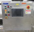 Used Bevco Model 510 Automatic Inline Bottle Gripper Rinser. Capable of speeds up to 500 containers per minute (depending on application). Container Size Range 1.5