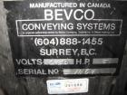 Used Bevco High Speed Bottle Washer, all stainless steel. Approximately 24' long, adjustable, with motor drives and electronics, approximately 5 hp, 230 volt. Serial #J1969. Machine footprint 276