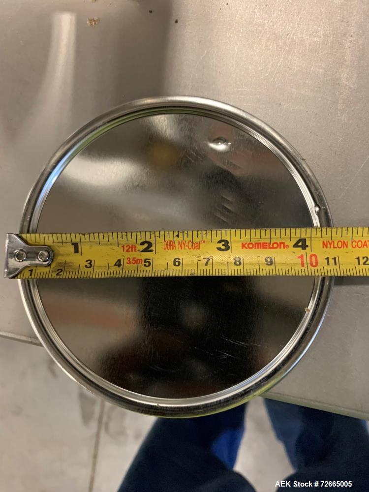 Used Dixie Twin Double Can Seamer, Model 25D-TWIN-AL. Capable of up to 30 cans per minute. Adaptable for closing containers from 2" to 4-1/4" diameter and up to 7" tall. Semi-automatic can seamer wit...