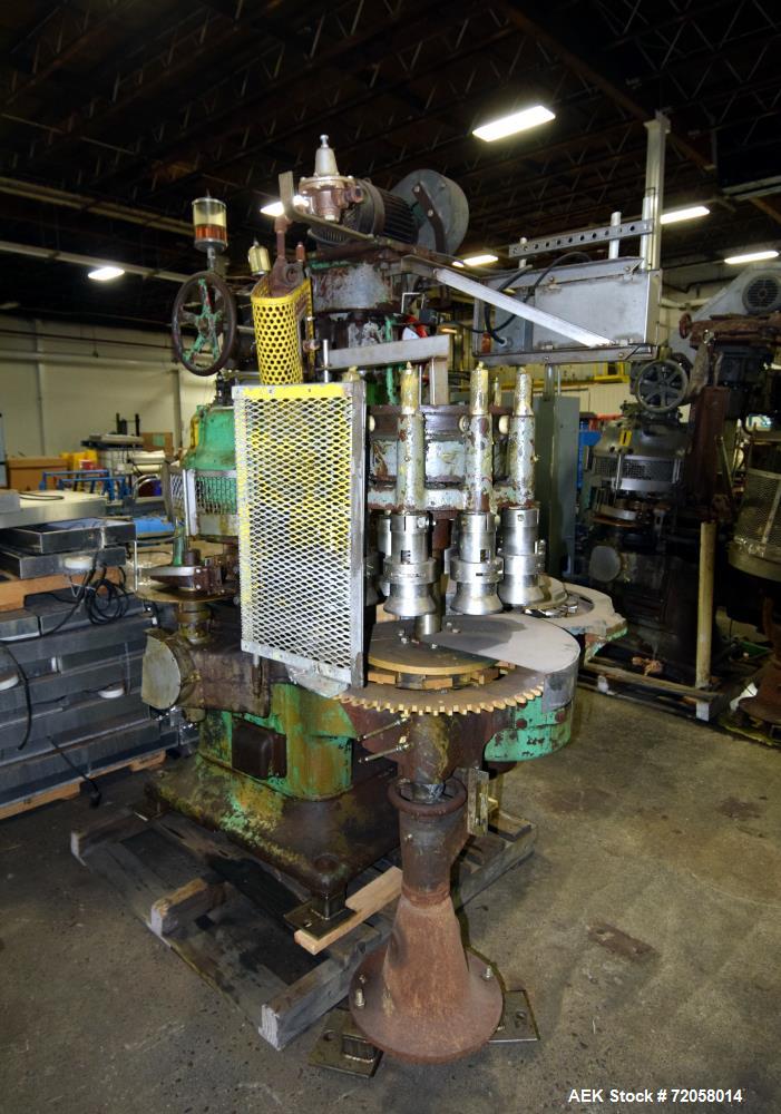 Used American Can (4) Head Can Closing Machine, Model 458-4DS