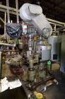 Used American Can (4) Head Can Closing Machine, Model 458-4DS. Set up for 300x407 cans, disc infeed with spring loaded topper, turret & outer rail steam flow, 211-307 seaming heads, disc discharge.