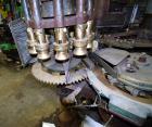 Used American Can (4) Head Can Closing Machine, Model 458-4DS. Set up for 300x407 cans, disc infeed with spring loaded topper, turret & outer rail steam flow, 211-307 seaming heads, disc discharge.