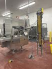 Used Pneumatic Scale Can Seamer, Model 2004RCM-1 set up on 302/301 diameter cans. Has Fleetwood extended magazine feed. Worm screw to star container handling. Can size range: 202 - 408 (diameter) x 1...