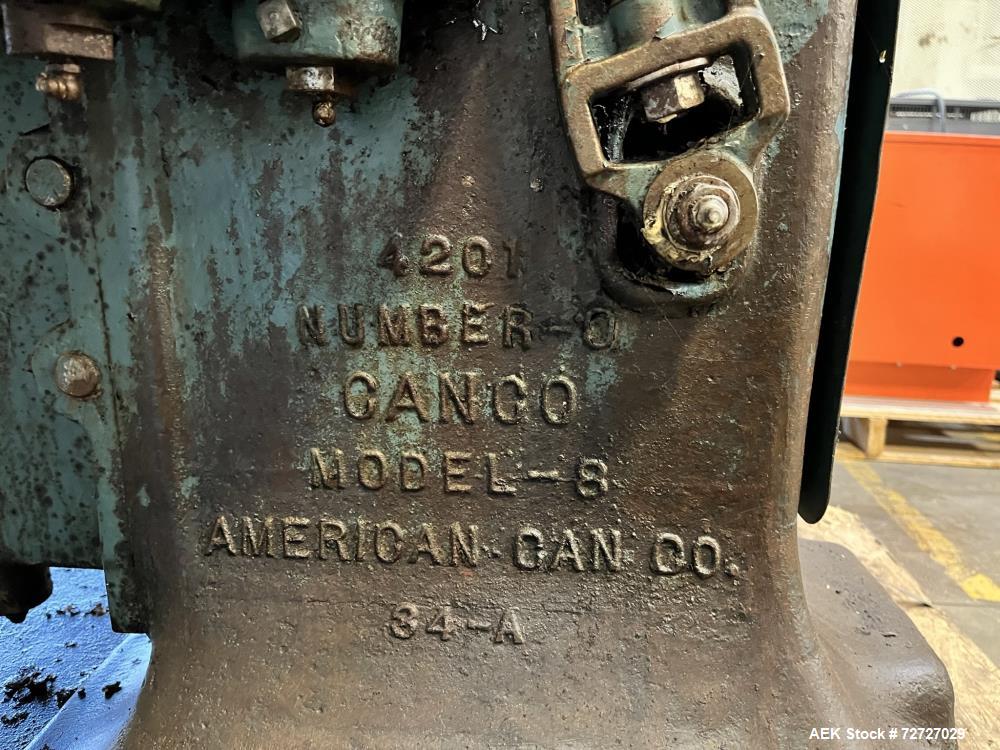 Used Canco Model 8 Rotary Can Seamer – 10 to 40 CPM, #10 Can Setup