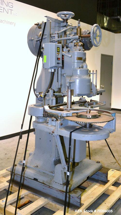 Used Canco Model 06 Automatic Can Seamer. Machine is capable of speeds up to 50 cans per minute. Can size range: (Diameter) 200 to 404, (Height) 2-1/2" to 5-1/4". Currently set up on 401 diameter can...