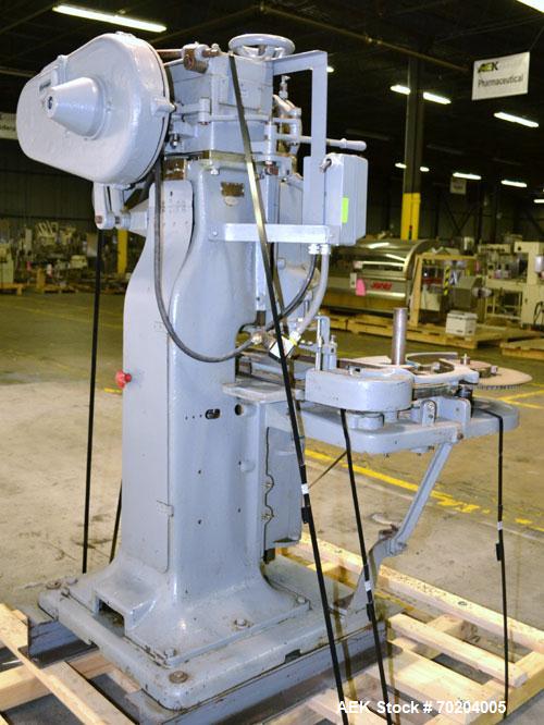 Used Canco Model 06 Automatic Can Seamer. Machine is capable of speeds up to 50 cans per minute. Can size range: (Diameter) 200 to 404, (Height) 2-1/2" to 5-1/4". Currently set up on 401 diameter can...