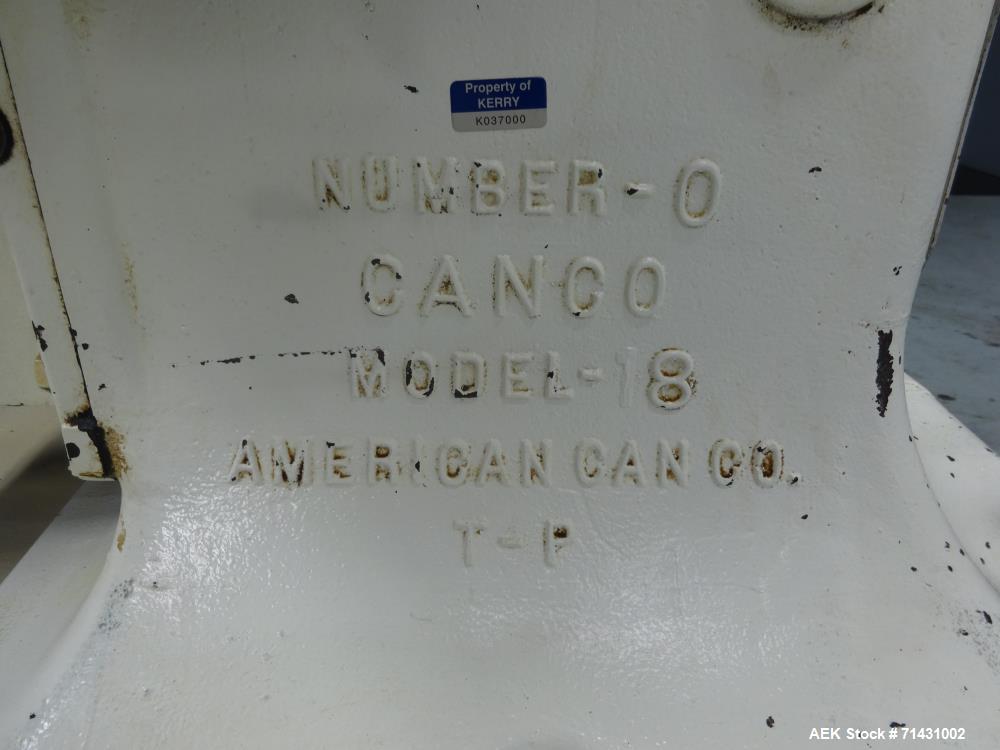 Used- American Can (Canco) Model 08 Single Head Can Seamer