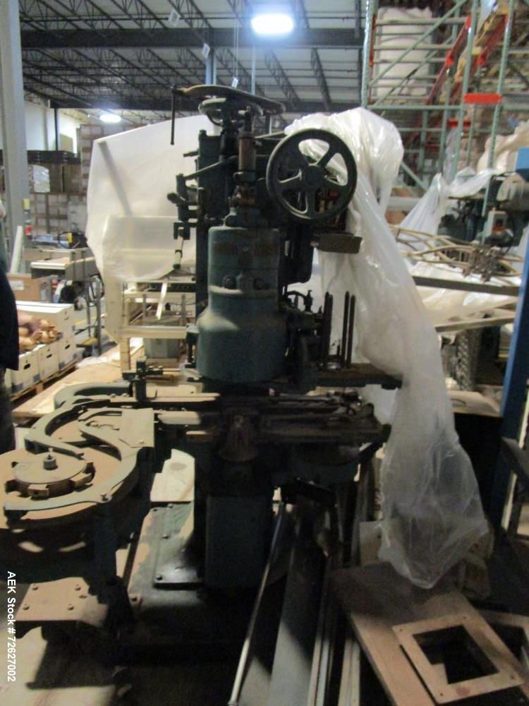 Used Canco (American Can) Model 06 Atmospheric Can Seamer. Capable of speeds up to 90 cans per minute. Currently set on 307 diameter cans. Has a can size range: diameter 202 - 404; height 213-604. Ha...
